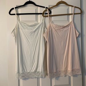 Maurice’s Camisoles in Blush and White size XXL